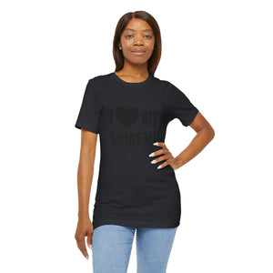 I LOVE ME SOME ME! UNISEX BLACK ON BLACK TUX TEE