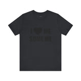 I LOVE ME SOME ME! UNISEX BLACK ON BLACK TUX TEE