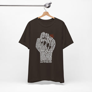 I'M A BLACK GIRL DOING THE DAMN THING UNISEX TEE